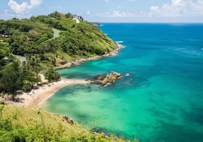 an aerial view of a beach in the ocean at Villa Brianna Luxuria 2 - Rawai in Phuket Town