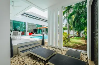 an image of a house with a swimming pool at Zen Private Pool Villa Little Paradise in Rawai Beach