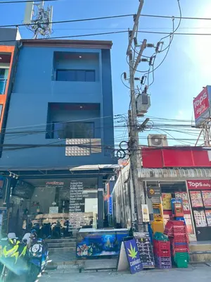 a street view of a building with lots of wires at Kata Noi Place floor3 in Kata Beach