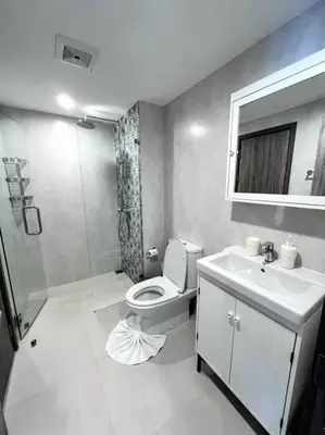 a bathroom with a toilet and a shower and a sink at A3 Руб ВАТСАП669З582I976 in Phuket Town