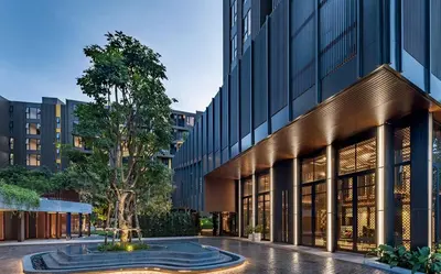a rendering of a building with a tree in front of it at THE BASE CENTRAL Phuket Shopping Mall Central Floresta in Ban Rangeng