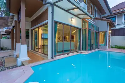 an image of a swimming pool in a house at Center Stay from Patong Bangla Walking Street V107 in Patong Beach