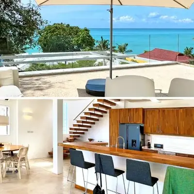 At the Beach Spacious 2-level Design Home for 2-5 and 1 infant