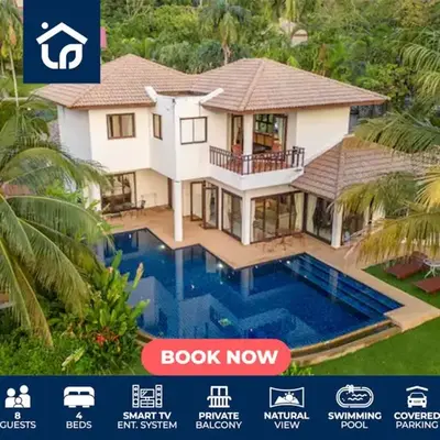 Surin 4-Bed Luxury Retreat with Private Pool V131
