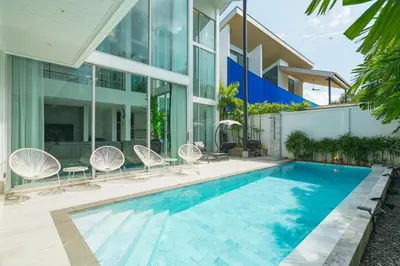 an image of a swimming pool in a house at Spacious 4BR Pool Villa at Grand View in Bangtao in Bang Tao Beach