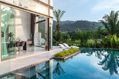 an image of a house with a swimming pool at Luxury Golfside Villa near Patong - Villa Priva in Kathu