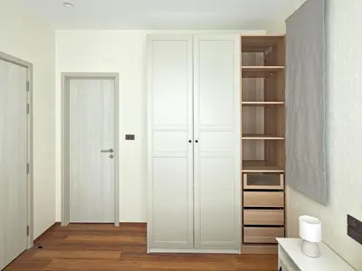 a white closet with white doors in a room at The Title Halo1 2BD by MILL in Phuket