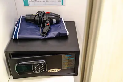a camera is sitting on top of a microwave at Minuets 2 Patong Beach Twin Sand Resort & Spa! C152 in Patong Beach