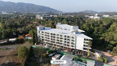 an aerial view of a building in a city at The Regent Phuket Bangtao Beach in Bang Tao Beach