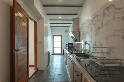 a kitchen with a sink and a counter top at V154 Built December 2024 Oasis Great Villa Beautiful in Chalong