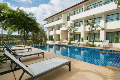 an image of a swimming pool at a hotel at Apartments Near Bangtao Muay Thai & MMA in Ban Thalat Choeng Thale