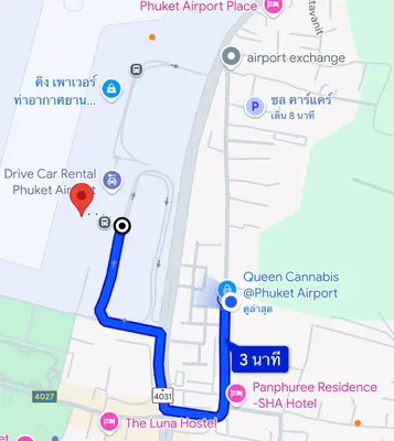 a map of the junction of thelucius temple at Jampathong mansion in Ban Bo Han