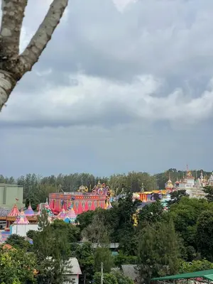 an amusement park with a carnival in the background at Two-bedrooms apartments with kitchen in Phuket Town