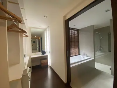 a bathroom with a tub and a sink and a mirror at 4bdr Villa with gym and pool in Laguna #168 in Laguna Phuket