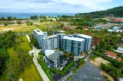 an overhead view of a building in a city at Kamala Suite CTG L202, Top Amenities near Cafe del Mar and Fantasea in Kamala Beach