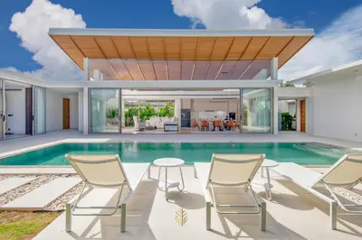 an image of a house with a swimming pool at Asherah Villa By Asherah Team in Ban Phru Champa