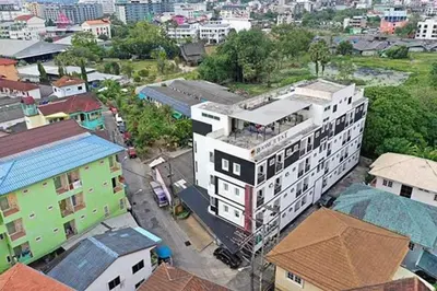 an overhead view of a building in a city at RQ Phuket Patong Beach by Collection O in Patong Beach