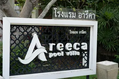 a sign for a teeza pool villa at Bang tao modern holiday style pool view high speed WiFi in Laguna Phuket