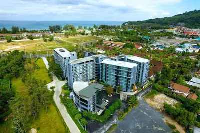an overhead view of a building in a city at Tropics Kamala Hill View Suite CTG L605, near Kamala Beach and Fantasea in Kamala Beach