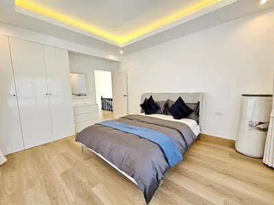 a large bedroom with a large bed in it at 2 Bedroom Pool Villa in Kamala in Kamala Beach