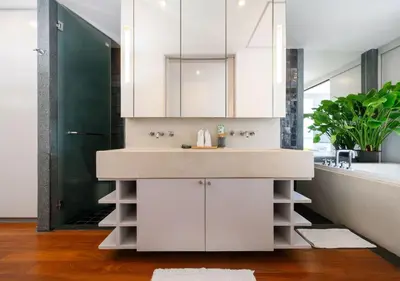 a bathroom with a sink and a bath tub at JSD Prime Property-Surin Beach in Surin Beach