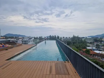 a view of a river from a bridge at The Deck Condo Patong Mountain View1 in Patong Beach