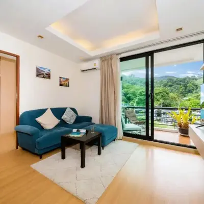 Hillside 2BR Apartment with Pool & Gym 5 Min to Kamala Beach 48RK