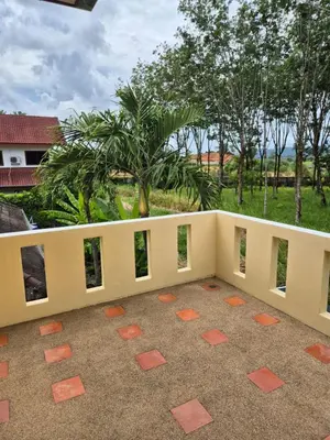 a white fence with squares on the ground at 5BR Luxury Villa Bangtao With Staff Phuket in Laguna Phuket