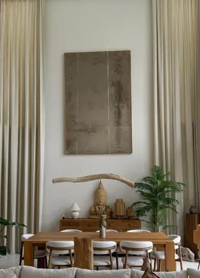 a living room with a table and chairs at Lake View Landscape Modern villa Bang Tao in Ban Thalat Choeng Thale