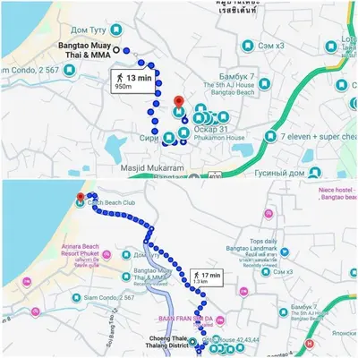 a map of the bruxelles trail at MAM house in a quiet and stylish location in Ban Thalat Choeng Thale