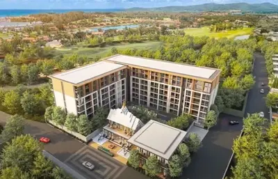 an artist rendering of a proposed apartment building at C246 New 1BR Condo with Pool, Gym &Great Location in Thalang