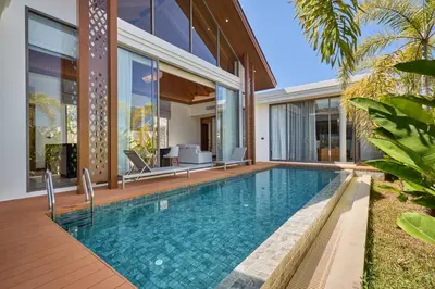 an image of a swimming pool in a house at Villa the Ozone Bang Tao by My Home Phuket in Laguna Phuket