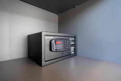 a microwave oven sitting on a counter in a room at Lelux Villa Kamala - Goldena Twin in Kamala Beach