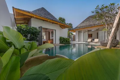 an image of a villa with a swimming pool at Modern 3BR Villa Kaimana with Private Pool in Ban Phru Champa