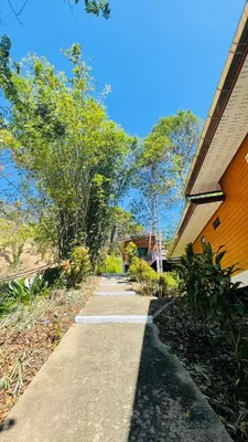 a walkway in front of a house at บ้านสกุลลี-House of Lee in Ban Huai Sai