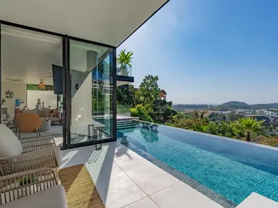 an image of a house with a swimming pool at NEW Luxury Seaview 3BR Villa in Layan - Villa Luma in Layan Beach