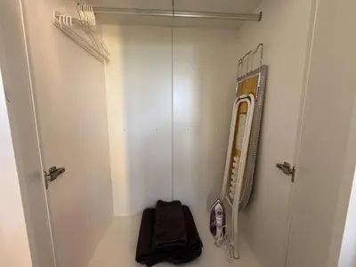 a walk in shower with a towel in a room at The Signature Studio at Mai Khao by FAMILY HOMES CB-846 in Ban Mai Salae