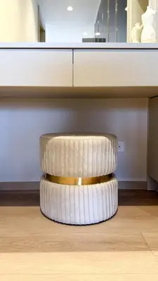 a stack of white plates on the floor in a kitchen at Chardonnay Naiharn 1BR spacious apart BRAND new in Rawai Beach