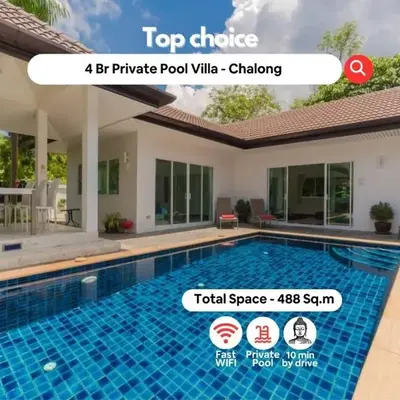 Chalong - 4 Bedroom Private Pool Villa - Phuket