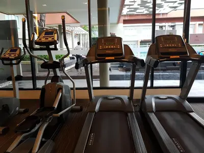 a group of cardio machines in a gym at Dcondo Kathu Patong Phuket by Jack in Kathu