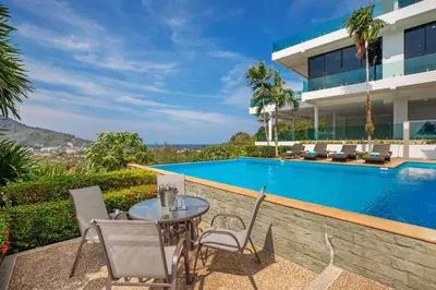 an image of a villa with a swimming pool at Baan Chom View Kamala - SHA Plus in Kamala Beach