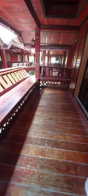 an empty hallway with stairs in a building at Phi Phi Sand Sea View Resort in Phi Phi Don