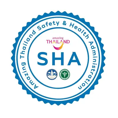 a label for a thailand sha mortar safety and health clinic at Phi Phi The Beach Resort in Phi Phi Don