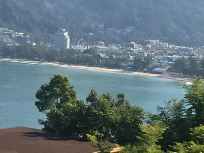 a view of a beach and a city at 5* 3BR SUITE in Amari Phuket - Patong Beach in Patong Beach