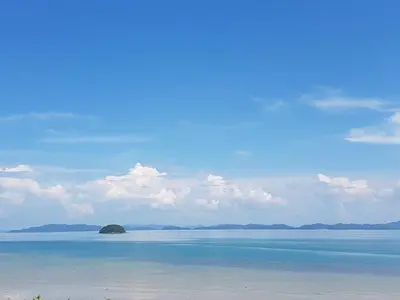 a small island in the middle of a large body of water at 8IK88 Resort, Phuket - SHA Extra Plus in Por Bay