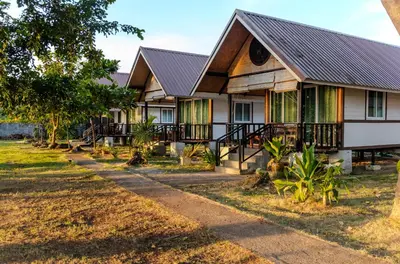 a house with a gambrel roof at Sunrise House in Ko Yao Noi