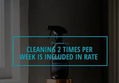 a sign that says cleaning times per week is implicated inire at VILLA Emauha Pool Thaimond Residence Naiharn in Rawai Beach