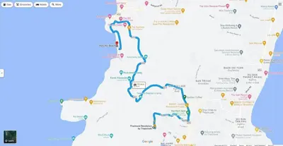 a map of the road in the usa at VILLA Emiemi Pool Thaimond Residence Naiharn in Rawai Beach