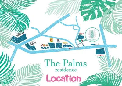 a map of the palms residence location at The Palms Residence - SHA Extra Plus in Phuket Town