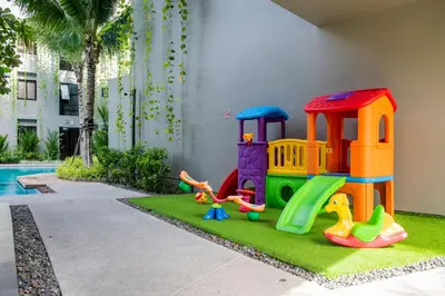 a childrens play area with a toy playground at Diamond Condominium Bangtao Beach in Bang Tao Beach